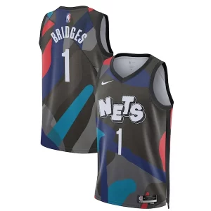 Splendido Comodo Mikal Bridges Brooklyn Nets Nike Unisex 2023/24 Swingman Jersey Black City Edition