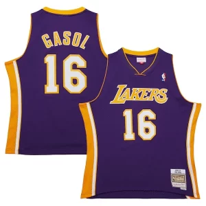 Prestigioso Incantevole Magnifico Pau Gasol Los Angeles Lakers 2009/10 Hardwood Classics Swingman Jersey Purple