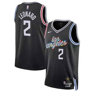 Trendy Ottimo Kawhi Leonard LA Clippers Nike Unisex 2022/23 Swingman Jersey City Edition Black